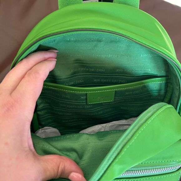 Kate Spade Sam Icon Ksnyl Small Nylon Backpack in KS GREEN main image 11